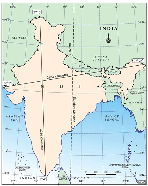 GPS coordinates of India. Latitude: 21.1290 Longitude: 82.7792.